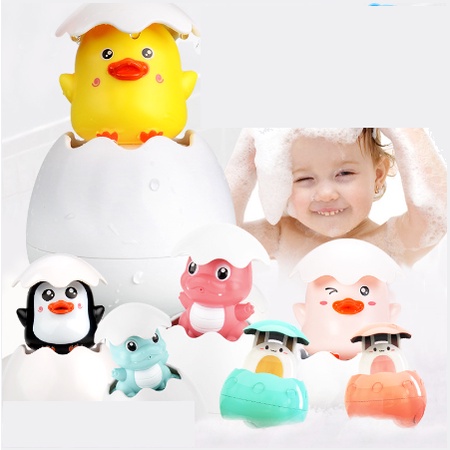 Đồ Chơi Thú Bơi Lên Dây Cót Thả Bồn Tắm Cùng Bé