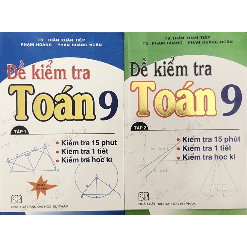 Sách - (Combo 2 tập) Đề Kiểm Tra Toán 9