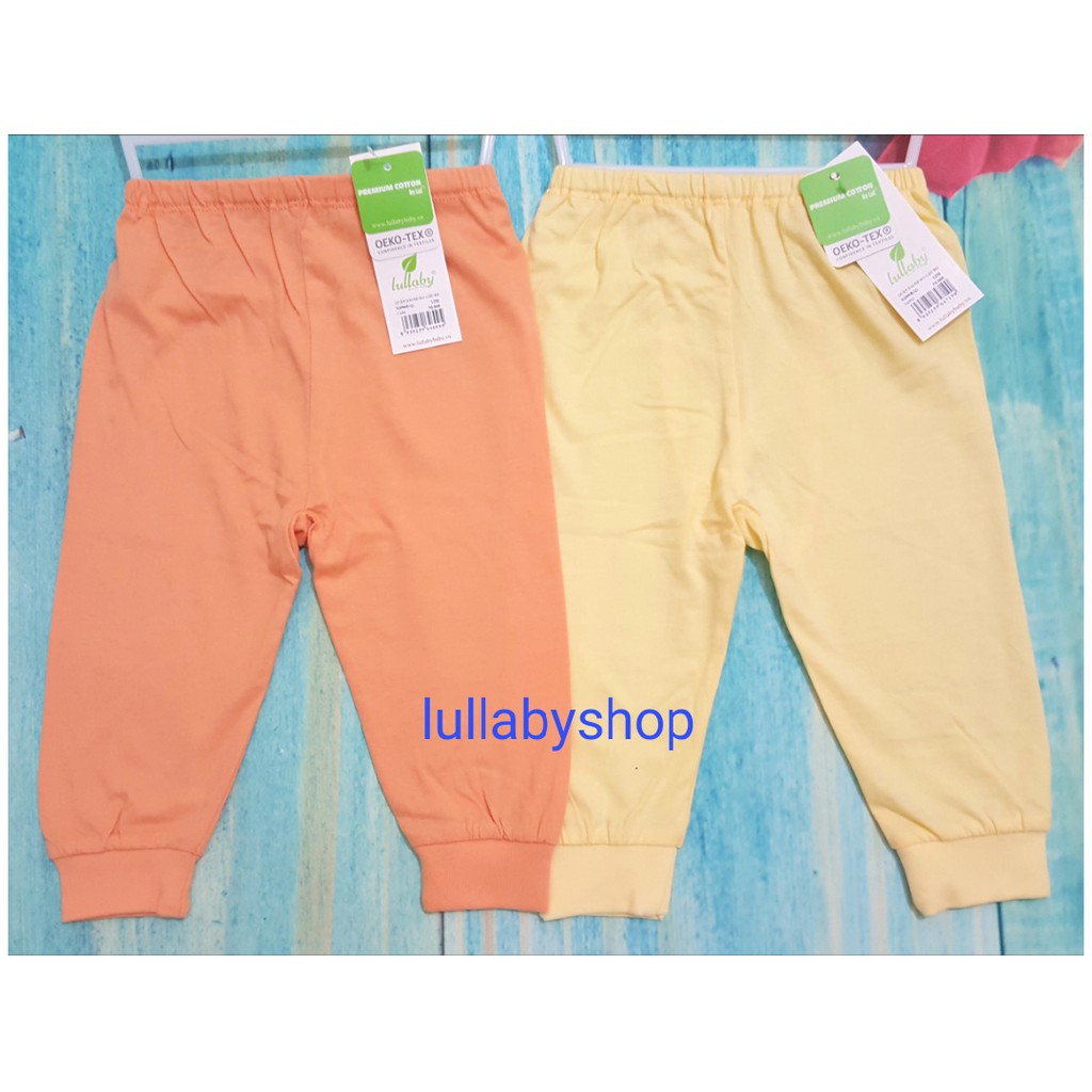 Quần dài bo ống mỏng Lullaby, quần dài Lullaby bé trai, bé gái