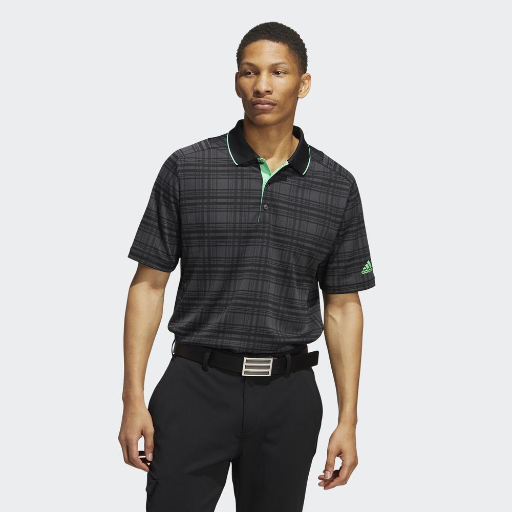 Áo Polo adidas GOLF Nam Áo Polo Statement No-Show Primegreen Màu xám GU5080