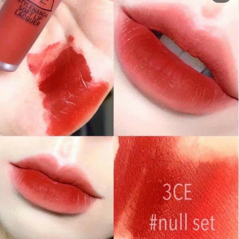 💄Son môi 3CE Soft Lip Lacquer Null Set