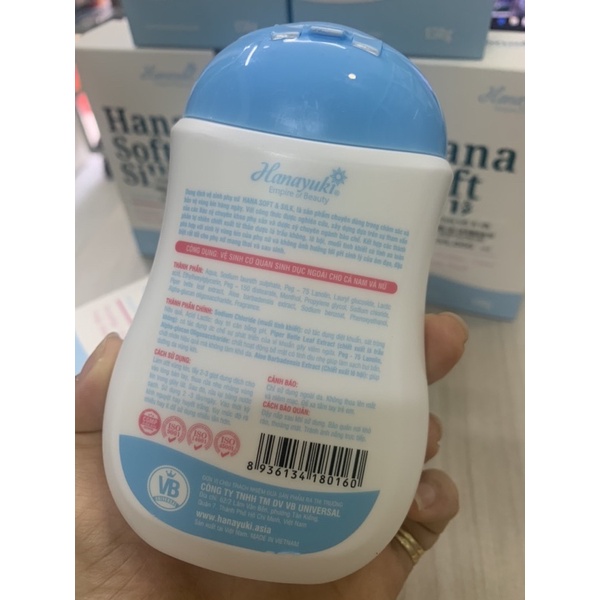 Dung dịch vệ sinh Hana Soft &amp; Silk dành cho cả nam và nữ