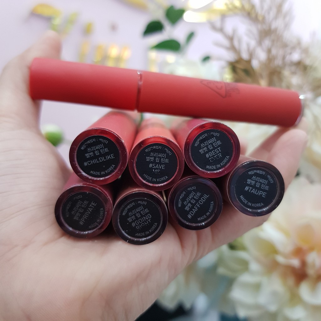 Son 3ce velvet lip tint hàng store kèm bill