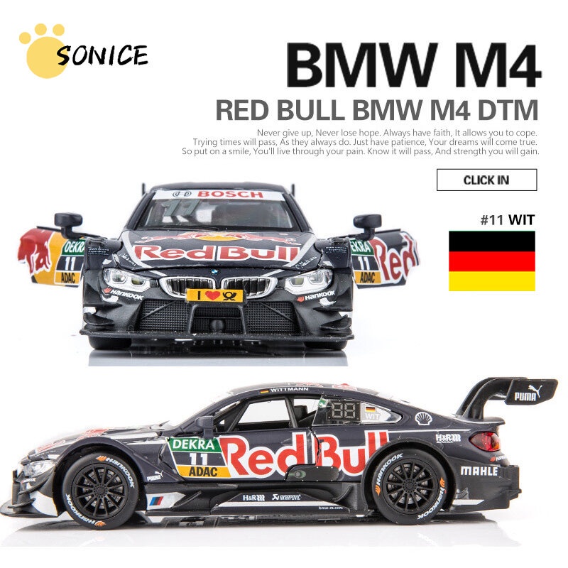 Mô Hình Xe Đua BMW M4 DTM Tỉ Lệ 1:32 Có Đèn Và Âm Thanh