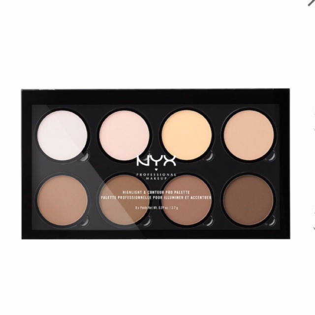 BẢNG TẠO KHỐI NYX 8 Ô HIGHLIGHT &amp; CONTOUR PRO PALETTE