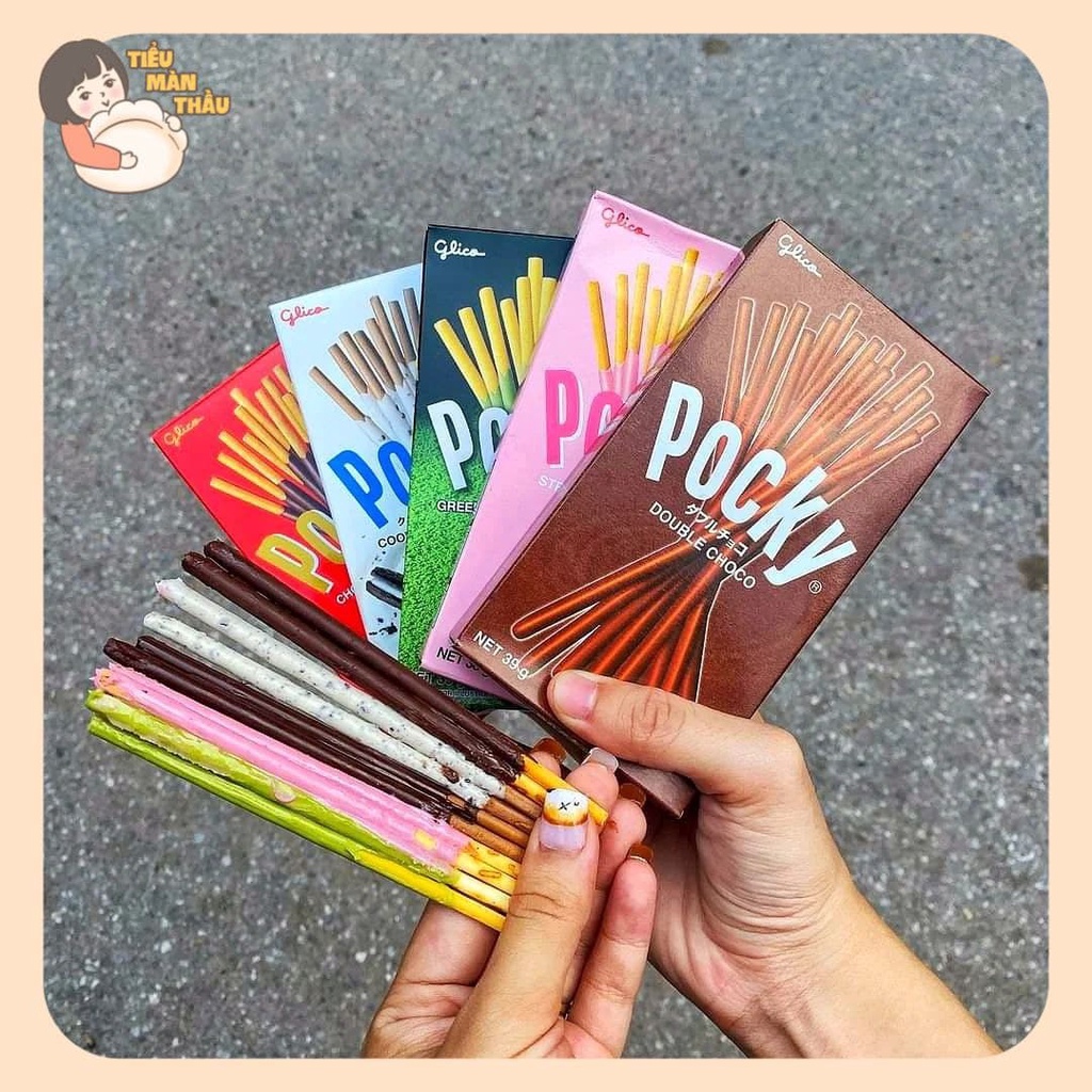 Bánh que Pocky Thái Lan chính hãng 8 vị - Tiểu Màn Thầu Store