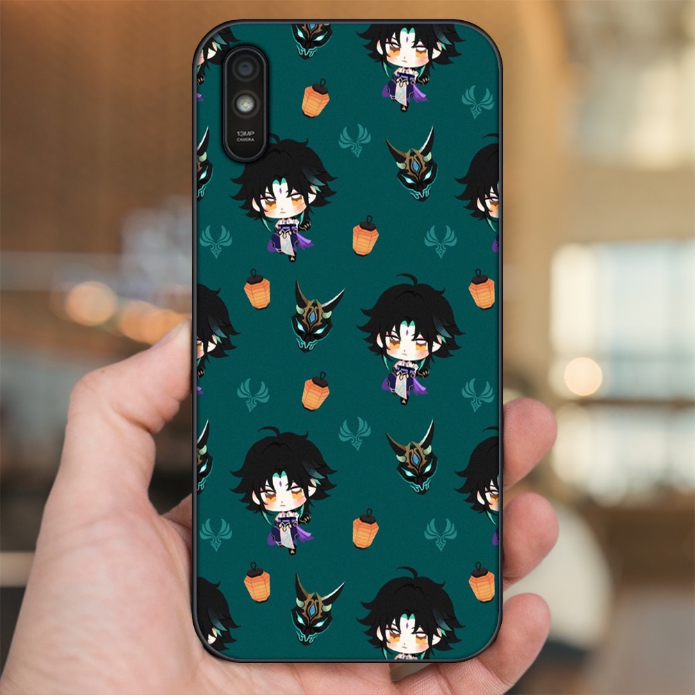 Ốp lưng Xiaomi Redmi 9A viền đen in hình Xiao Genshin Impact