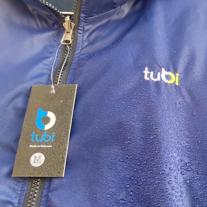 Áo khoác Tubi 2 Mặt Nón Rời  Màu Xanh Đen