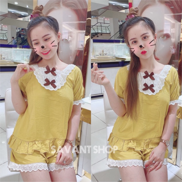 [ Video + Ảnh thật ] Set Bộ Tiểu Thư Đũi Hàn Siêu Xinh Full Bảng Màu