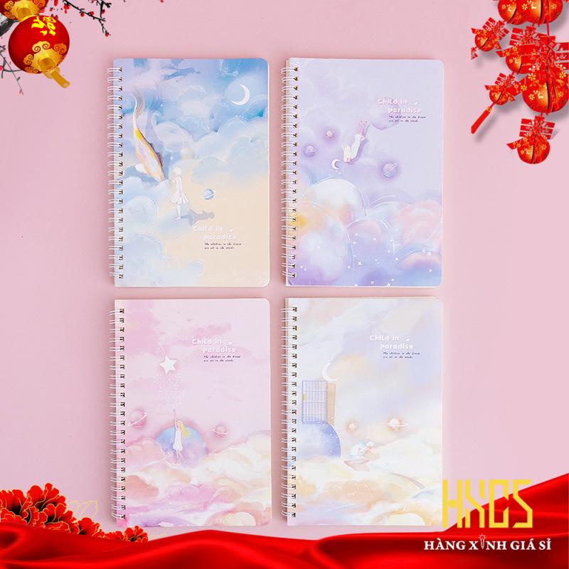 SỔ LÒ XO A5 PARADISE, SỔ TAY KẺ NGANG, kích thước A5 - 140x207mm, 120 trang.