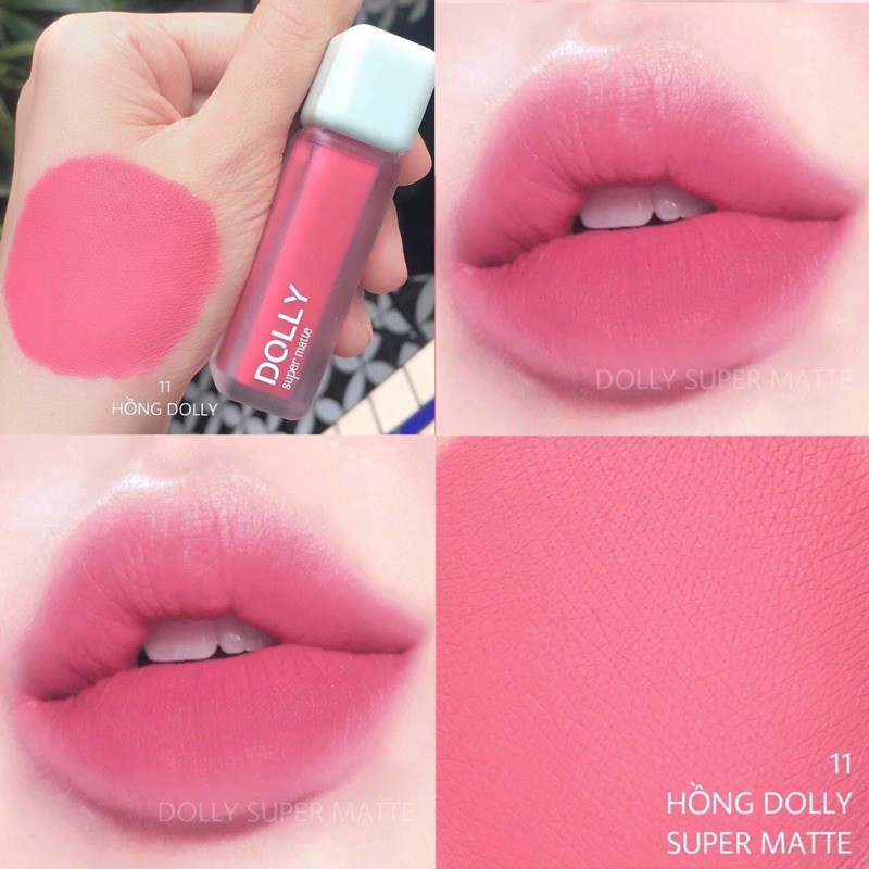 Hồng ngọc [ mẫu mới D38 ] Son hữu cơ son lì không chì dolly super matte