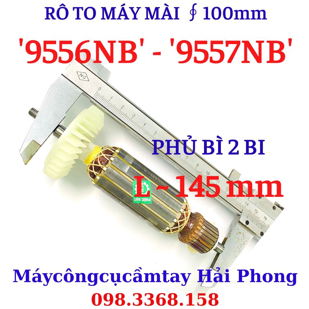 Rô to máy mài góc 'MKT' Mod.9556NB//9556NH, Mài DCA Mod.ASM12-100/ASM850-100..., Mài DongCheng Mod.DSM12-100...