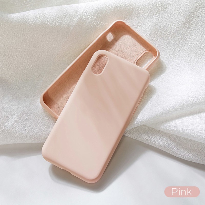 Koosuk Soft Silicone Flocking Protection Phone Case For iphone 6 6S 7 8 Plus X XR XS Max SE 2020