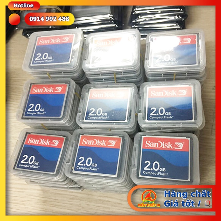 Thẻ nhớ Sandisk CompactFlash 2GB - CF memory card dùng cho máy CNC máy ảnh kỹ thuất số