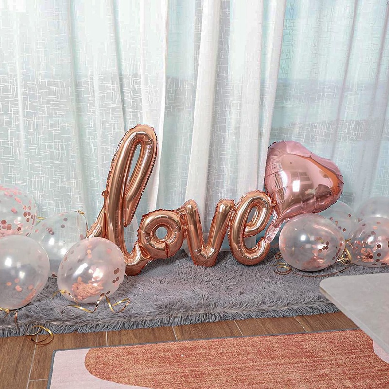 Bong bóng tình yêu Bong bóng Chúc mừng sinh nhật Bữa tiệc ngày lễ tình nhân Trang trí bong bóng Trang trí đám cưới