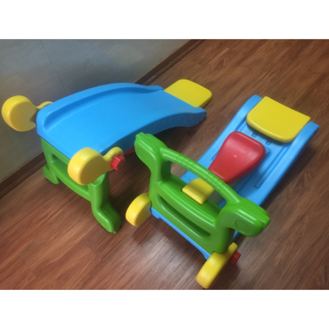 Bập bênh + cầu trượt ( 2 trong 1 )
