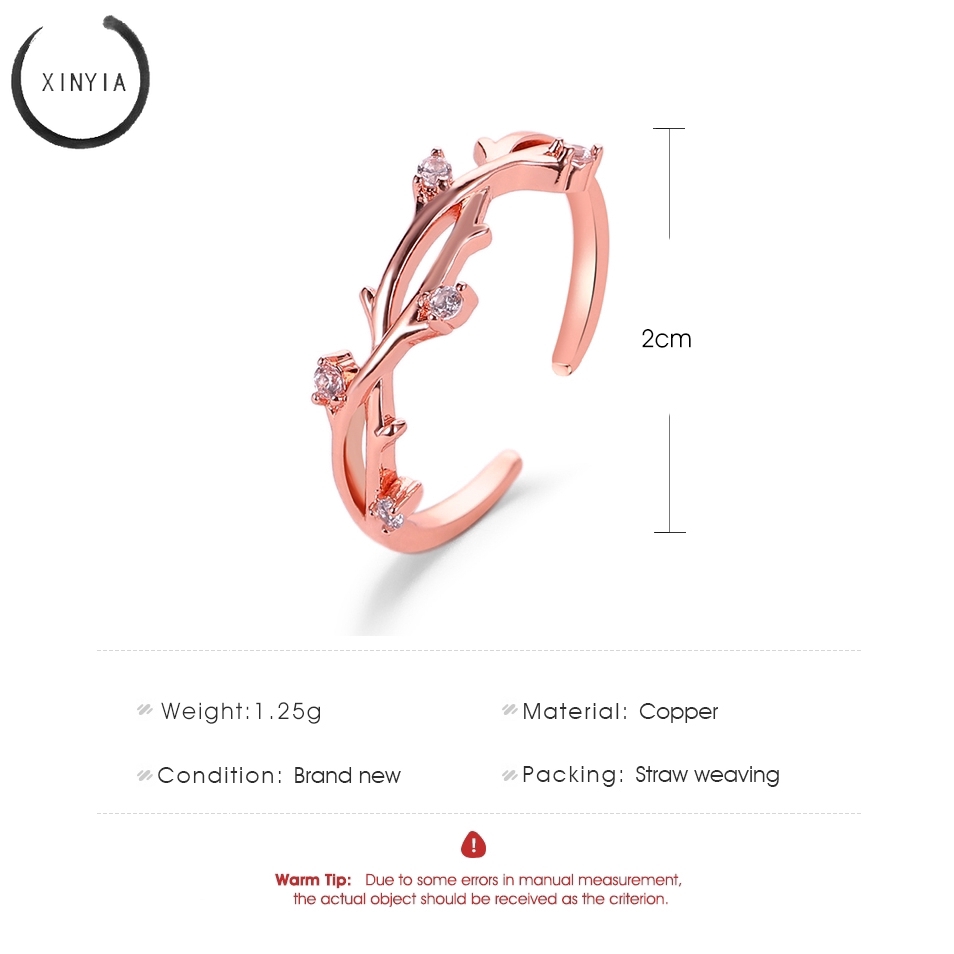 Nhẫn thời trang hình sợi dây đan chỉnh được