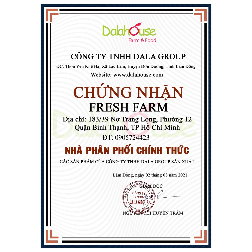 Bột chùm ngây hữu cơ sấy lạnh cho bé ăn dặm Dalahouse