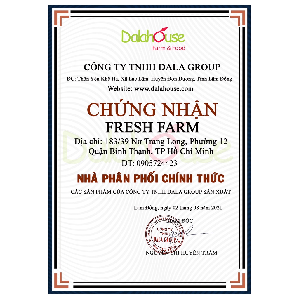 Bột cỏ lúa mì hữu cơ sấy lạnh Dalahouse (wheat grass powder)