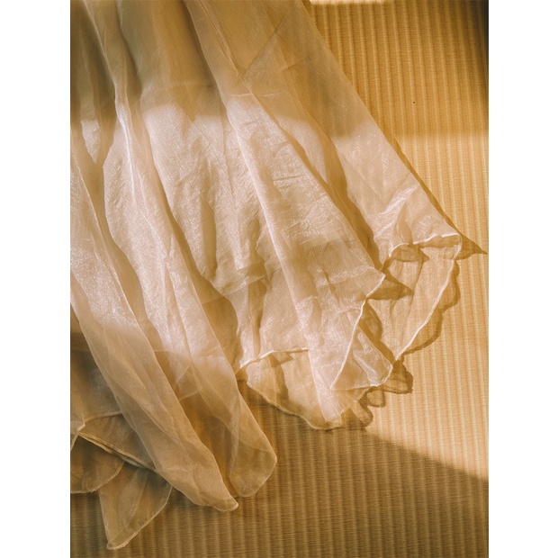 𝗺𝗶𝗲 𝘀𝘁𝘂𝗱𝗶𝗼 - Chân váy trắng chun tua rua nhiều lớp