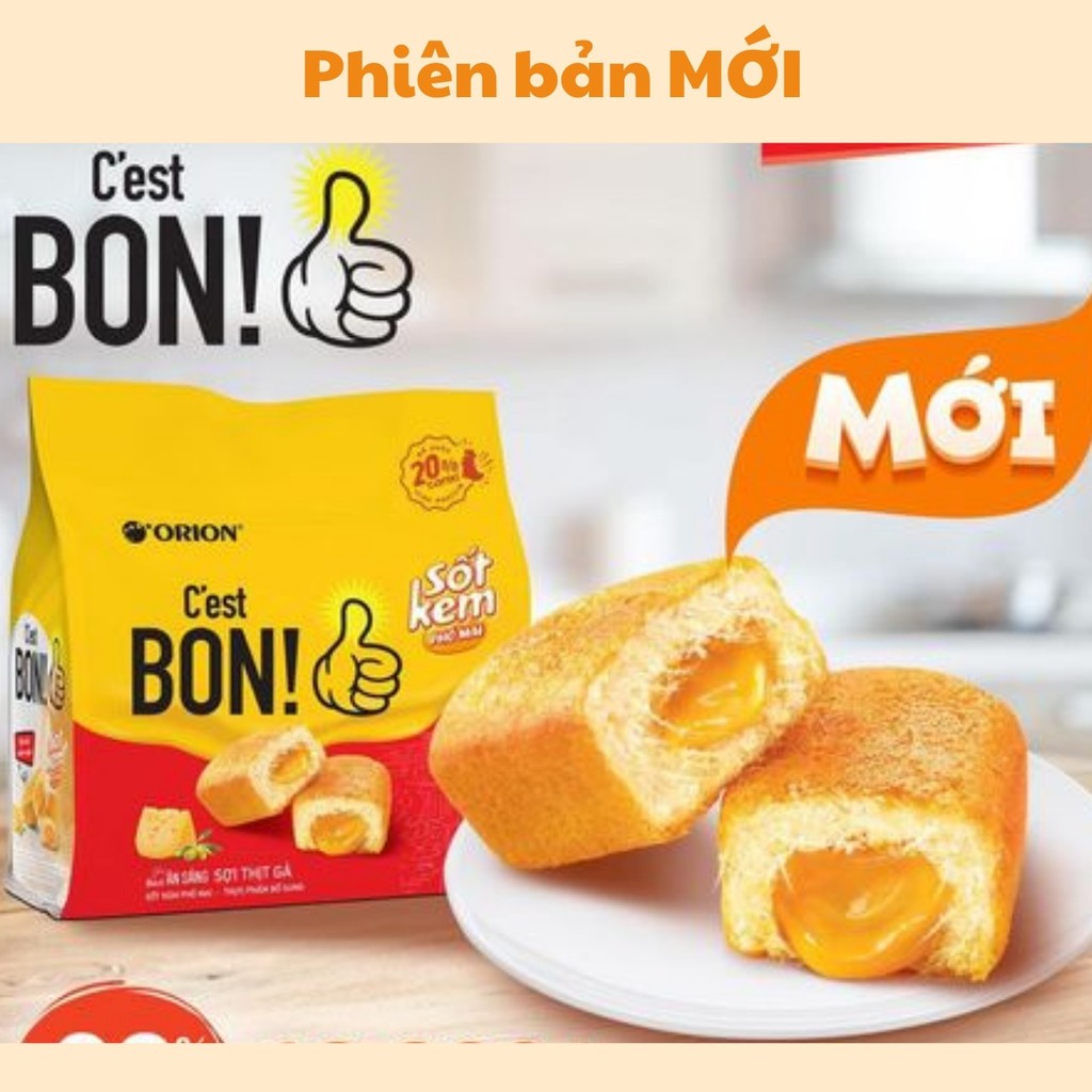 Bánh Bon chà bông Sợi Gà Sốt Kem Phô Mai thương hiệu Cest Bon ăn sáng