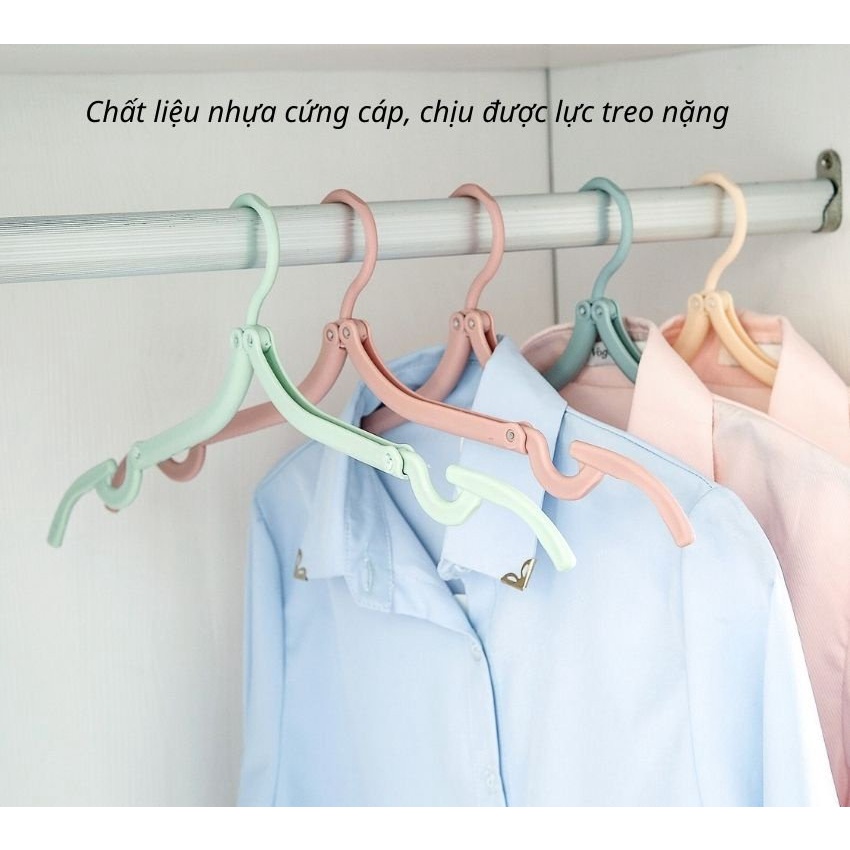 Móc Nhựa Treo Quần Áo Gấp Gọn Khi Đi Du Lịch , Sử Dụng Tại Nhà Tiên Dụng Đa Năng ( Màu Ngẫu Nhiên)