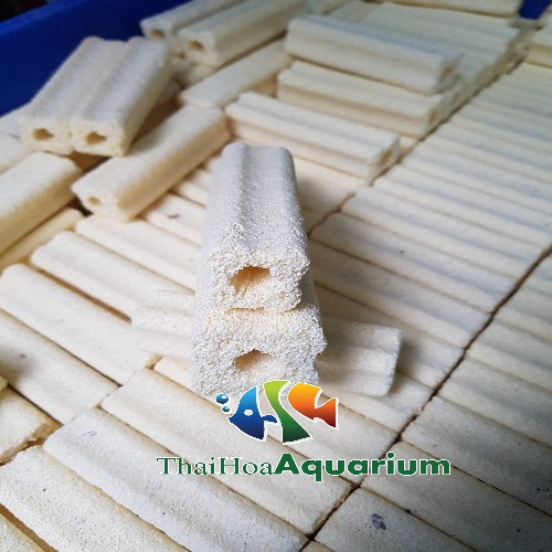 Thanh sứ lọc hoa mai vàng, muối tiêu cho bể cá, hồ koi