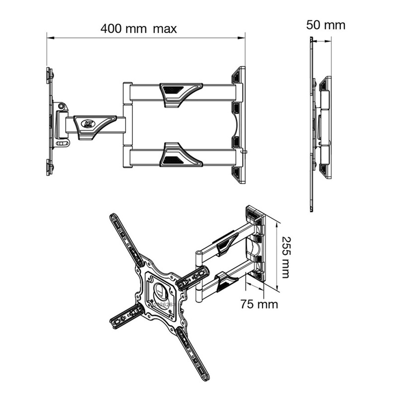 Giá Treo Tivi Xoay Góc Đa Năng NB - P4 32 - 55 inch