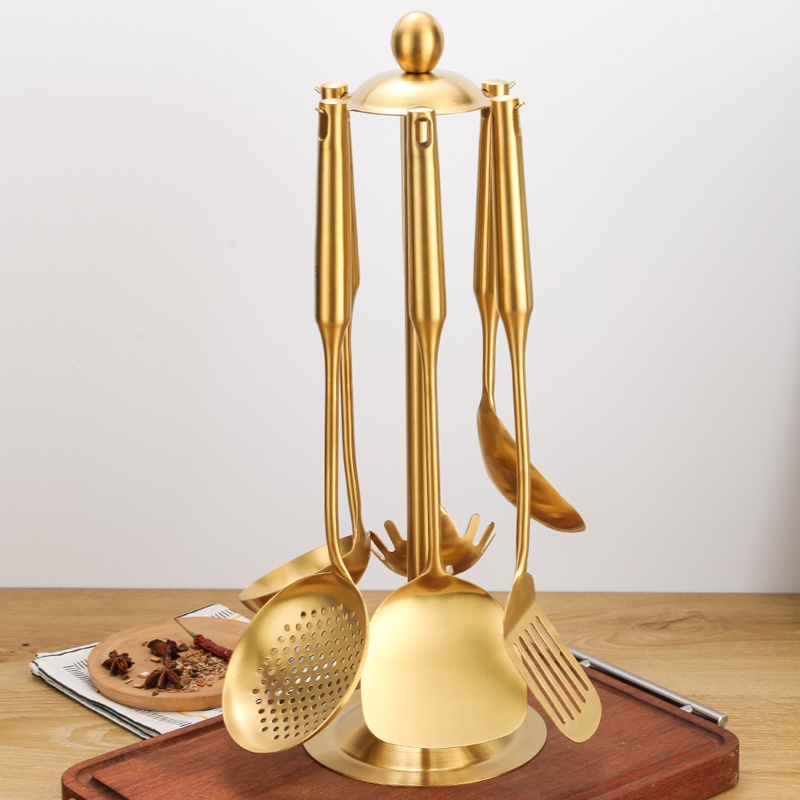 Bộ Dụng Cụ Nấu Ăn Bằng Thép Không Gỉ 304 Cao Cấp