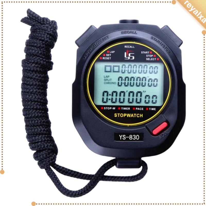 Digital Chronograph for Outdoor Sports Running Professional Sport Counter Lap Timer Handheld Stopwatch
