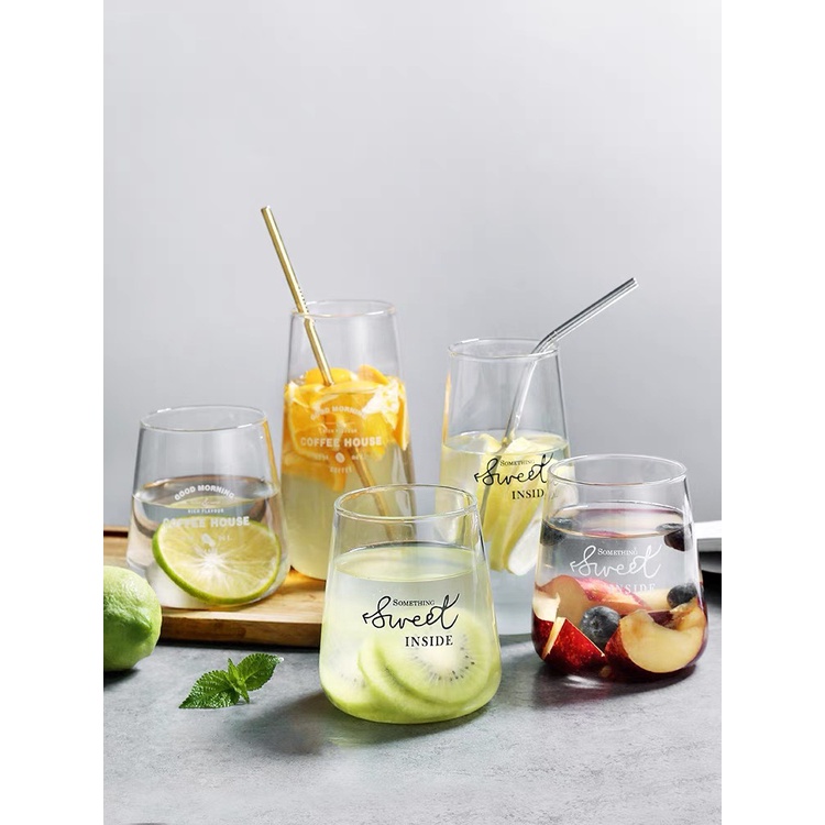 Cốc thuỷ tinh chịu nhiệt Sweet Inside dễ thương 450ml, 550ml