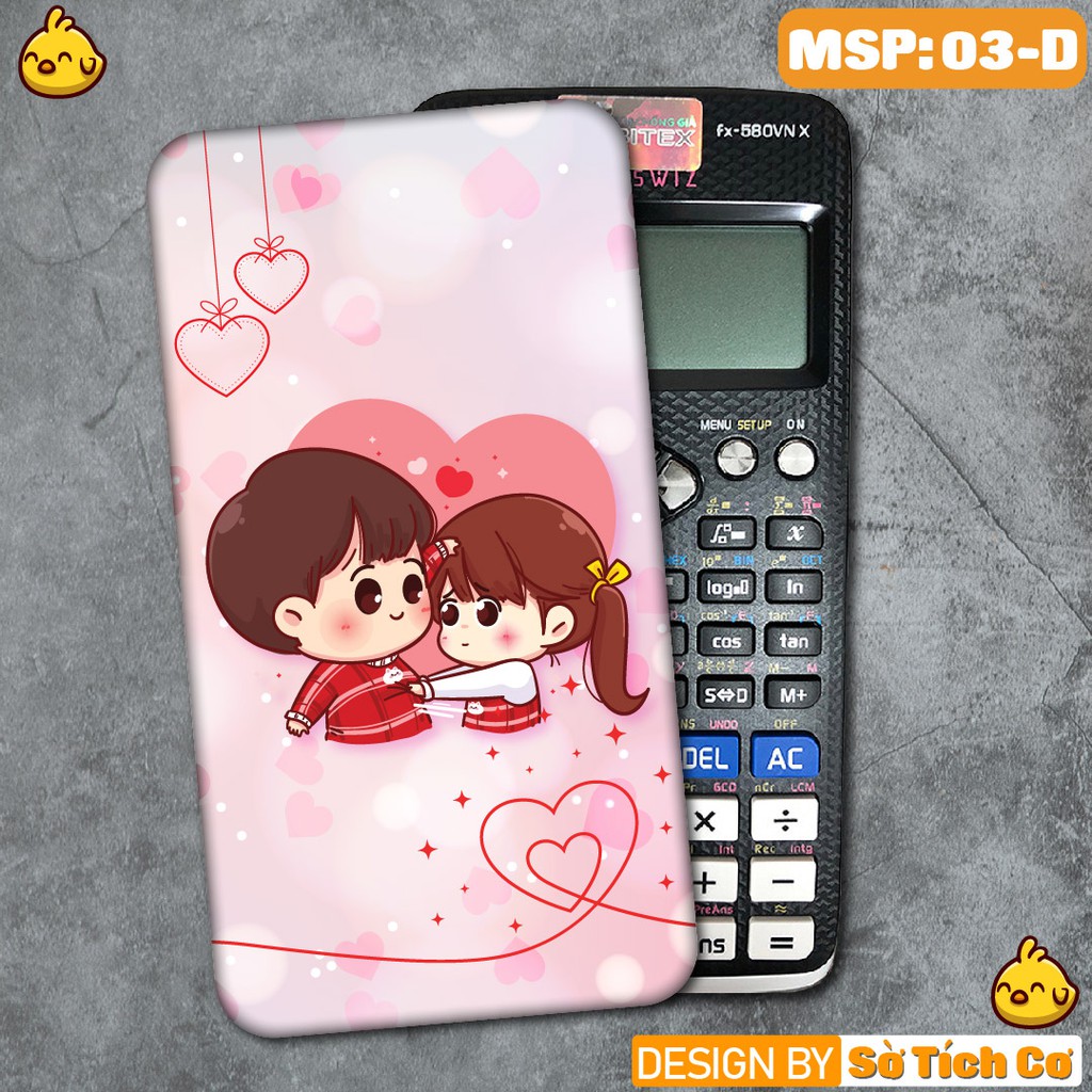 Miếng decal dán máy tính Casio bỏ túi FX500 FX570 FX580 - 570ES 570EX 680EX hình Cute MSP: MT03