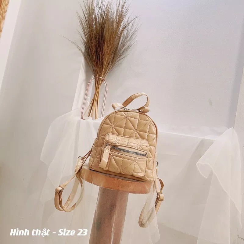 Balo Nữ Thời Trang, Balo Mini ô trám da mềm siêu hot phong cách Hàn Quốc Giá Rẻ Chất Lượng TX49