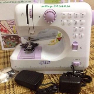 Máy may gia đình vắt sổ 12 kiểu đường may và hộp kim chỉ