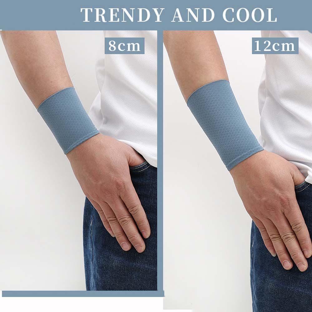 Găng Tay Thể Thao Bằng Lụa Lạnh Màu Sắc Trơn Thoáng Khí Dành Cho Nam Và Nữ