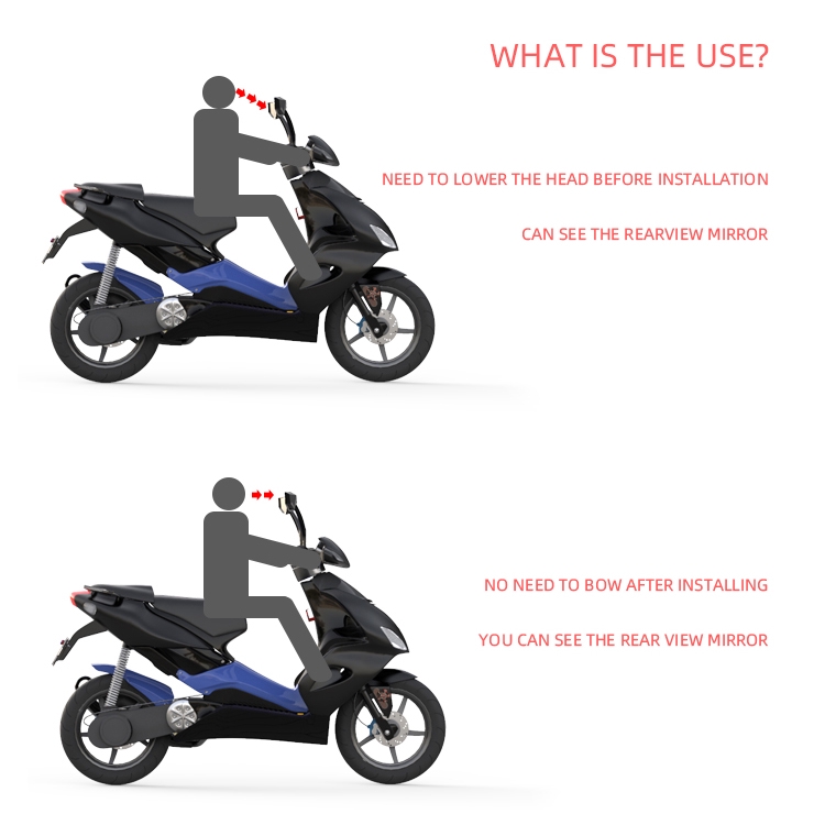 Gương Chiếu Hậu Với Ốc Vít Xoay Bằng Thép Không Gỉ Trang Trí Màu Sắc Cho Xe Máy spirit beast