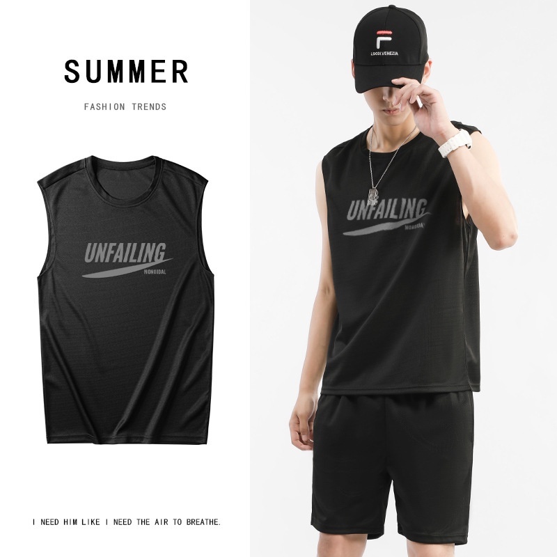 Áo Tank Top nam UNIFUN mã TT1-Q thể thao Tank top kiểu lót form rộng nách tập gym, bóng rổ chất lưới co giãn hè