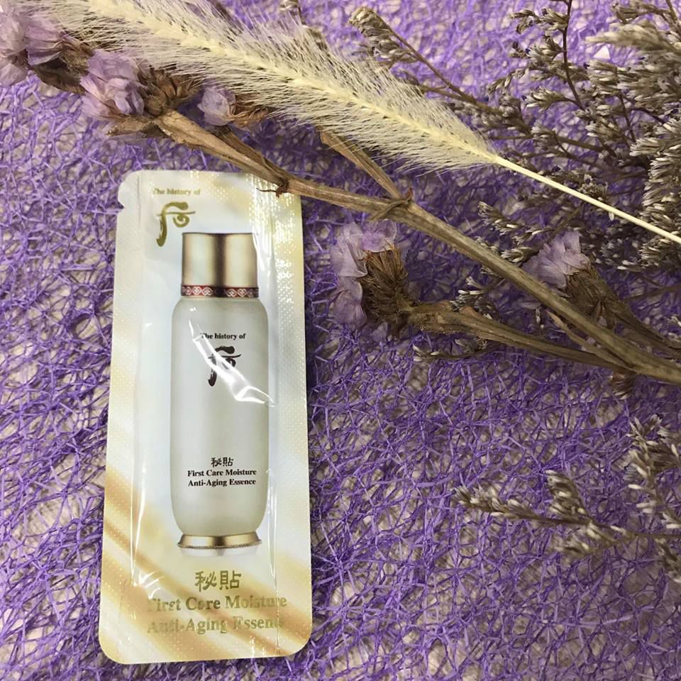 1 GÓI WHOO FIRST CARE MOISTURE ANTI-AGING ESSENCE TINH CHẤT TUẦN HOÀN THÚC ĐẨY KHẢ NĂNG TÁI SINH DA
