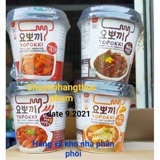Bánh gạo Hàn Quốc Yopokki Topokki dạng cốc 120gr