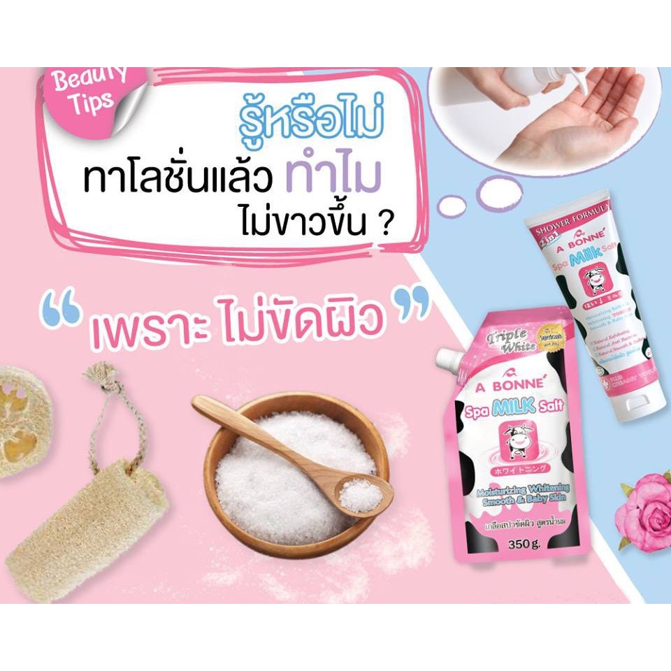 Muối Tắm Sữa Bò Tẩy Tế Bào Chết A Bonne Spa Milk Salt 350g Thái Lan