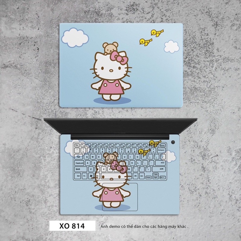 Miếng dán skin laptop chủ đề Hello kitty - tất cả các loại máy