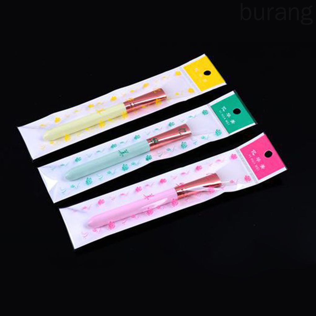 Cọ đắp mặt nạ bằng silicon cán gỗ dài an toàn tiện dụng DIY