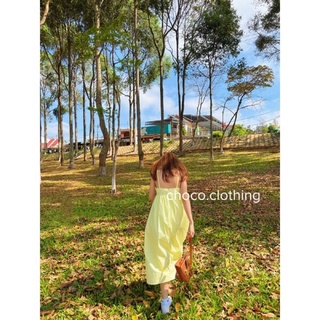 Váy dài babydoll đi biển form rộng