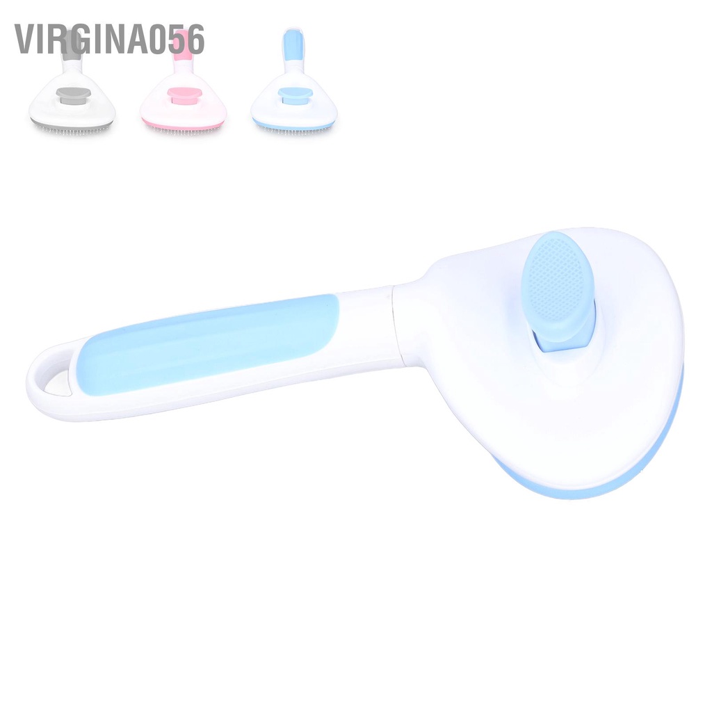 Virgina056 Bàn chải lông cho thú cưng Một bàn tự làm sạch loại bỏ các sợi thảm và rời chó mèo