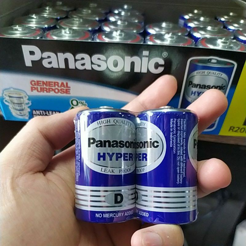 Pin đại D R20 Panasonic Hyper Carbon R20UT 1.5V gói 2 viên