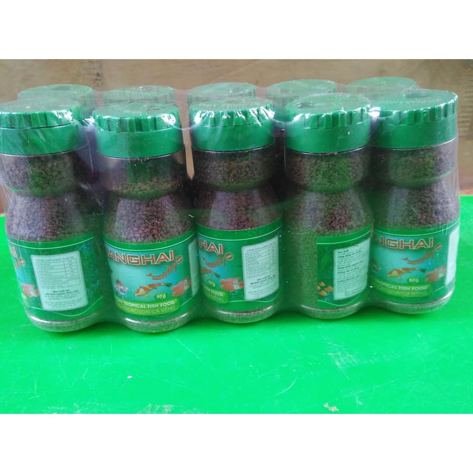 Combo 5 hũ Thức ăn nhỏ cho cá bẩy màu , beta