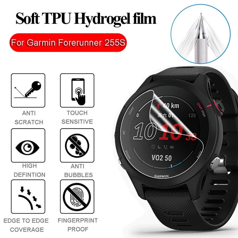 1 Miếng Dán Màn Hình HD Bằng TPU Mềm Trong Suốt Siêu Mỏng Chống Sốc Cho Garmin Forerunner 255S