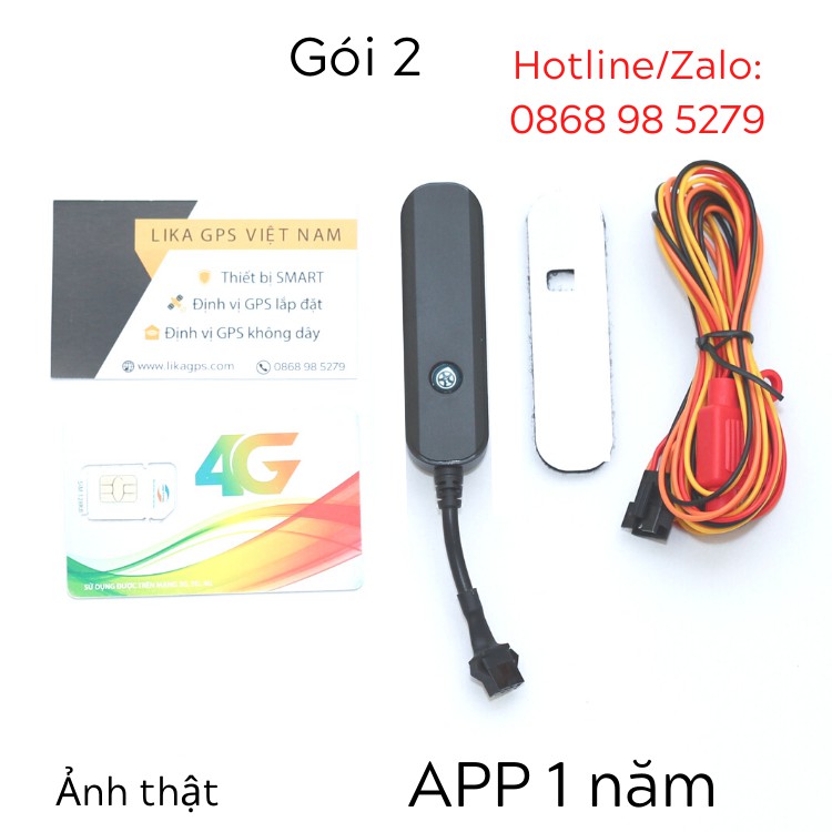 Định vị xe máy,oto LIKA S8 cao cấp, cảm biến tối tân - giám sát chống trộm xe máy ô tô