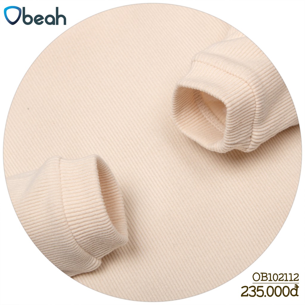 Obeah Set bộ kèm mũ chất liệu nhung tăm ấm áp Fullsize cho bé yêu từ 0 đến 24 tháng