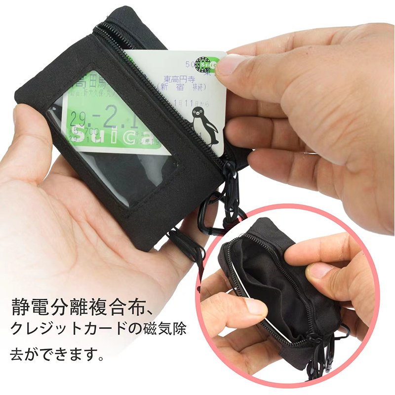 Ví Đựng Tiền Xu Kèm Móc Khóa Nhỏ Gọn Tiện Dụng Cho Nam